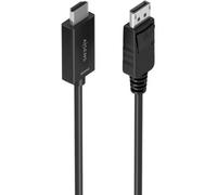 CABLE CONVERSOR AISENS DISPLAYPORT/M A HDMI/M 4K@60HZ NEGRO 1.0M