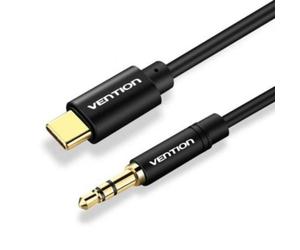 Cable conversor audio Vention BGABG USB-C macho Jack 3.5 macho 1.5m negro