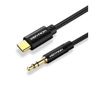 Cable conversor audio vention bgabg/ usb tipo-c macho - jack 3.5 macho/ 1.5m/ negro