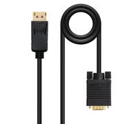 Cable Conversor DisplayPort a VGA Nanocable 1m Macho - Negro