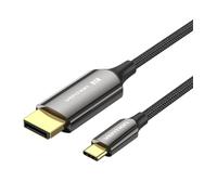 Cable Conversor DisplayPortI 8K Vention CRFBF/ USB Tipo-C Macho - DisplayPort Macho/ 1m/ Negro