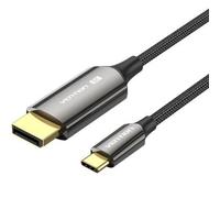 Cable Conversor DisplayPortI 8K Vention CRFBF/ USB Tipo-C Macho - DisplayPort Macho/ 1m/ Negro