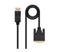 Cable displayport a dvi nanocable 2m negro - macho - macho