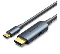 Cable conversor hdmi 2.0 4k vention ablhg/ usb tipo-c macho - hdmi macho/ usb tipo-c pd 1.5m/ gris