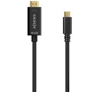 Cable Conversor HDMI 4K Aisens A109-0624/ USB Tipo-C Macho - HDMI Macho/ Hasta 27W/ 1250Mbps/ 1.8m/