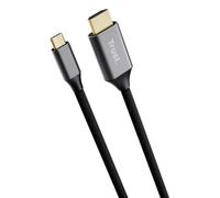 Cable conversor hdmi 4k trust calyx/ usb tipo-c macho - hdmi macho/ 2m/ gris