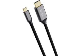 Cable Conversor HDMI 4K Trust CALYX/ USB Tipo-C Macho - HDMI Macho/ 2m/ Gris