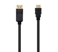 NANOCABLE 10.15.4310 - Cable Conversor Displayport a HDMI, Displayport/Macho - HDMI/Macho, Negro, 10 m