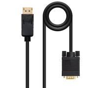 Nanocable Cable conversor DisplayPort a VGA 10.15.4402 macho a macho 2 m Negro