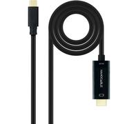 Nanocable 10.15.5135 - Cable USB-C a HDMI 4K@30Hz, 5 m, compatible con USB-C con salida de vídeo (DP Alt Mode), negro
