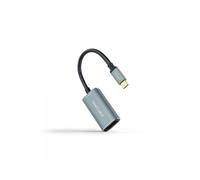 Cable Conversor Nanocable 10.16.4104-G/ USB Tipo-C Macho - Displayport Hembra/ 15cm/ Gris