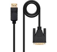 Cable Conversor NanoCable DisplayPort/M para DVI/M 3 M Negro