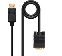 Cable Conversor NanoCable DisplayPort/M para VGA/M 5 M Negro