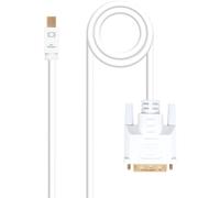 Cable Conversor NanoCable Mini DisplayPort/M para DVI/M 3 M Blanco