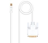 Cable Conversor NanoCable Mini DisplayPort/M para DVI/M 5 M Blanco