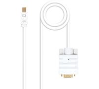Cable Conversor NanoCable Mini DisplayPort/M para VGA/M 3 M Blanco