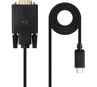 Cable Conversor Nanocable USB-C > VGA 1.8 M Negro
