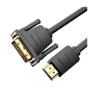 Vention Adaptador DVI a HDMI ABFBG Negro 1,5 m