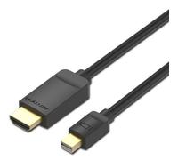 Cable Conversor Vention HABBH/ Mini DisplayPort Macho - HDMI Macho/ 2m/ Negro