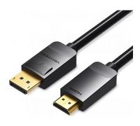 Cable Vention HADBI DisplayPort Macho HDMI Macho 3m negro chapado en oro doble blindaje
