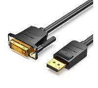 Cable conversor VENTION hafbh/ displayport macho - DVI macho/ 2m/negro