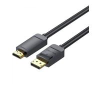 Cable conversor vention hagbf/ displayport macho - hdmi 4k macho/ 1m/ negro