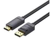 Cable Conversor Vention HAGBJ/ DisplayPort Macho - HDMI 4K Macho/ 5m/ Negro