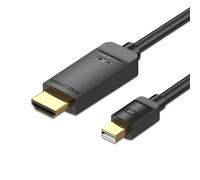 Cable Conversor Vention HAHBG Mini DisplayPort Macho a HDMI Macho 1.5m Negro 4K@30Hz