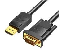 Cable Conversor Vention HBLBH/ DisplayPort Macho - VGA Macho/ 2m/ Negro