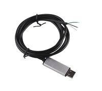 Cable convertidor adaptador serie USB a RS485, chip FT232RL RS 485 de aluminio USB de 3 pines 3Din cable de programación pelado