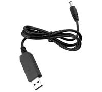 Cable convertidor de 5 V a 12 V - Módulo de refuerzo de enchufe macho USB CC de 54 cm | Cable de cobre de estaño de suministro de energía, módem de fibra óptica, ventilador de pequeño electrodoméstico