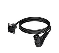 Cable convertidor de audio for conector chasis montaje en panel XLR 3 pines tipo D a enchufe ángulo recto compatible con micrófono(C1021F-D1013M-B,1.5M)