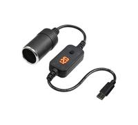 Cable Convertidor de Enchufe para Coche Adaptador Cargador Coche Carga | Type-C Cargador, Adaptador y Cable Convertidor con Carga Rápida, Accesorios para Automóvil, Camiones, SUV, Sedán