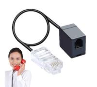 Cable convertidor de Rj45 a Rj11-14 pulgadas, adaptador potente | Cable de conector de línea telefónica con conversión de 8p4c a 6 p4c para uso de conexión de servicio de telecomunicaciones fijas para