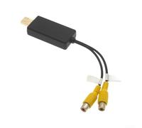 Cable convertidor de video USB a CVBS para rca para Android Diss, y adaptador de salida de video USB, ABS negro, paquete de 1