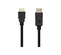 Cable convertidor DISPLAYPORT a HDMI - AISENS - A125-0461 - 5,0 m - 4K - Baño de oro de 24 quilates