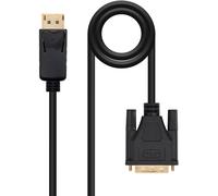Cable Convertidor DisplayPort Macho - DVI Macho (1 metro) - Nanocable