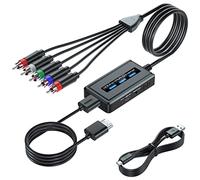 Cable convertidor HDMI a componente con función de Escalador, convertidor de Escalador HDMI a YPbPr, Compatible con Entrada HD 1080i para televisores Antiguos