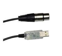 Cable convertidor RS485 DMX512 a USB 3 Pines 3P DMX 512 XLR Hembra for Controlador de Escenario Freestyler QLC Kable(5 Metre,Color B)