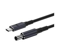Cable convertidor Tipo C a CC | Cable convertidor rápido de Carga rápida PD 140W | Adaptador de Larga duración para la Vida Diaria, Cable de Carga de 180 cm para el hogar