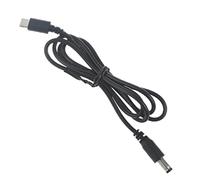 Cable convertidor universal USB C tipo C PD a 12 V 5,5 x 2,1 mm para ventilador, mesa, router, módem, portátil, computadora, luz LED, cable de alimentación de 12 V