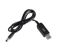 Cable convertidor USB a DC5521 de 5 V a 9 V, cable para enchufes electrónicos pequeños de 5,5 x 2,1 mm, adaptador de corriente