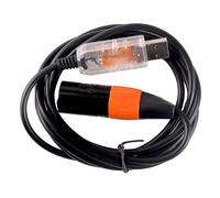 Cable convertidor USB a DMX512 RS485 con línea seriada de velocidad rápida de 3 pines para sistemas de iluminación de escenario, 1,80 m, 1,0 m, 3 m, iluminación de exposiciones de eventos