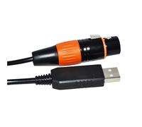 Cable convertidor USB a RS485 3 Pines 3P DMX512 DMX 512 XLR Hembra for Controlador de Escenario Freestyler Kable(5 Metre,Color B)