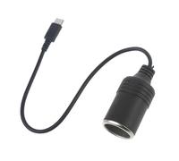 Cable convertidor USB-C PD de 60 W a toma de mechero de coche de 12 V para cargador de aspiradora