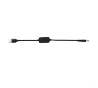 Cable convertidor USB de 5 V a 9 V de 120 cm para luces portátiles electrónicas, cable de refuerzo de PVC con salida máxima de 0,7 A, color negro