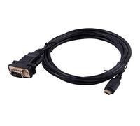 Cable convertidor USB tipo C a DB9 RS232 serie con chip FTDI de 6 pies, compatible con Win10/8/7/XP/Android/Mac/Linux/Vista (tipo C a DB9)