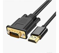 Cable convertidor VGA compatible 1080P chapado en oro para PC, portátil, Switch, TV Box, 1 m de largo.