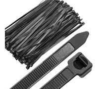 Cable corbatas 100 piezas de negro de 3,6x200 mm