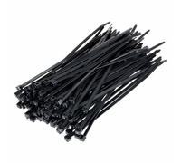 Cable corbatas 50 piezas negras 4.7x300 mm